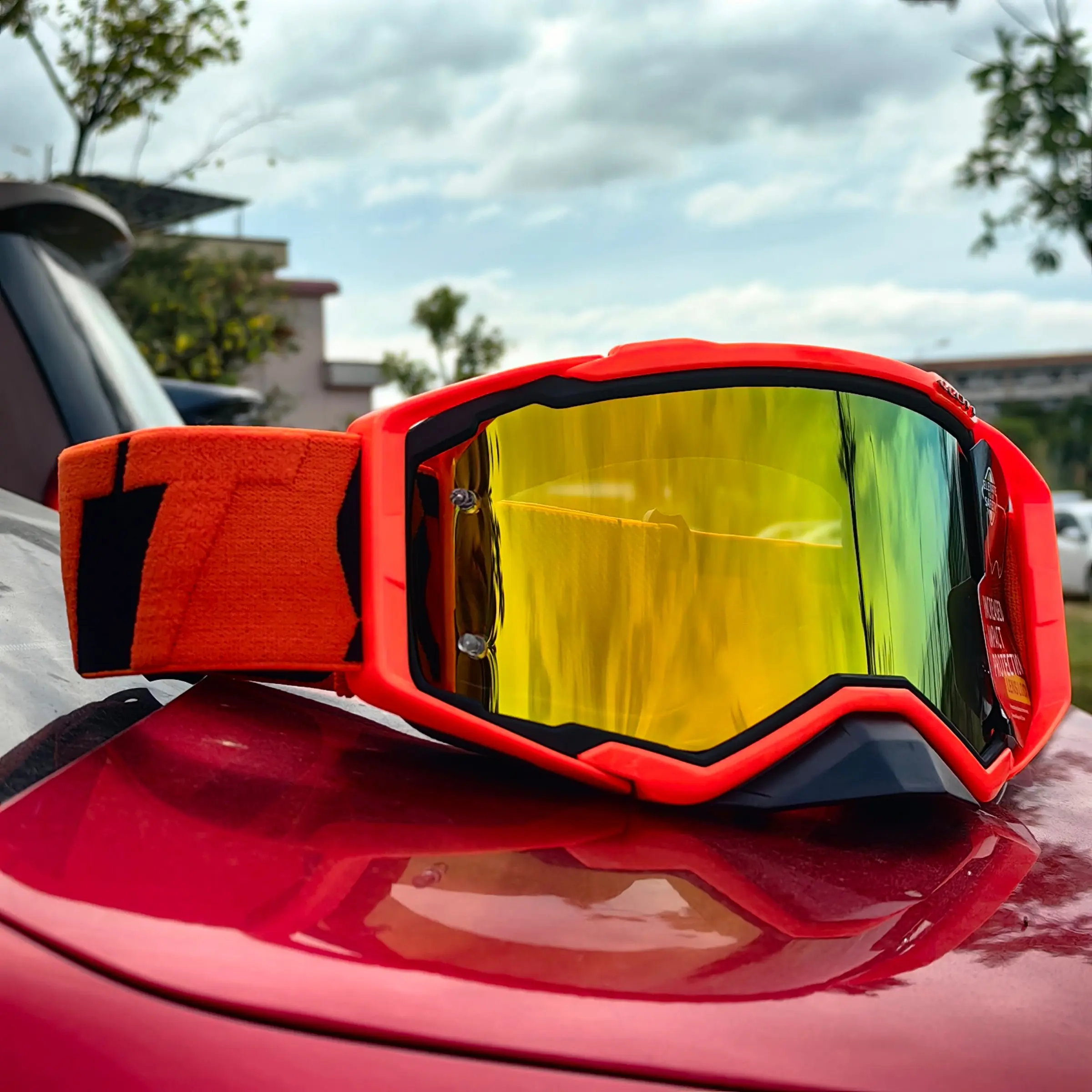 Mx Motorcycle Goggles Motocross Glasses, Off-Road Sunglasses for Men, MTB Atv Mask, Windproof Protection, Protective Gear, Cycling Racing Gear, Dirtbike Gear, Outdoor Riding Goggles, Dirt Bike Goggles