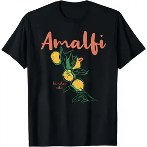 Amalfi Shirt, Amalfi Coast, Italy TShirt, Travel Shirt, Lemon Shirt, Vacation T-Shirt, Coastal Aesthetic, Amalfi Lemons Tee, Souvenir Tee
