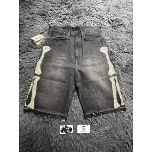 retro skeleton shorts casual shorts new couple wearing 55 pants 2025 Europe and America(Rain Shoes & Covers)(Sheets)