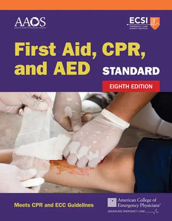USED Book - Standard First Aid, Cpr, and AED: . by American Academy of Orthopaedic Surgeons (Paperback) - english
