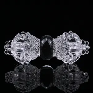 Awesome Clearquartz Vajira Sculpture Artifact Crystal Healing Hand Carved