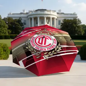 Toluca Sports Football Club Print Umbrella, portable and foldable design, 8 ribs, a casual accessory for Halloween, Christmas, and birthday gifts. Y251208184