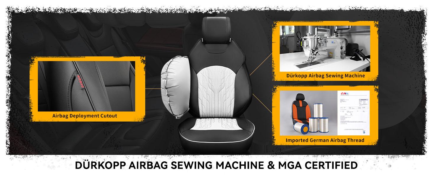 EKR Custom Fit Chevrolet Traverse Car Seat Covers(Fits 2015-2026 LLS LT Z71 RS High CountryLimited,7/8 Seats223 Layout,2nd Row40/60 Split) Leather Black Waterproof Stain-Resistant Easy Install All-Season Car Seat Protection Interior Upgrade 2Year Warranty