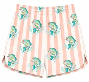 BH - Women's Lightweight Bass Print Shorts - Bass Splash Women's Athletic Shorts - Best Gift