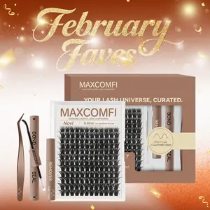 Navi | MaxComfi Voluminous Lashes Without the Bulk Long-Lasting, Waterproof & Super Soft & Thin Band Magic&MagicSoft |  Waterproof Long-Lasting Natural Daily Volume Style Beginner-Friendly DIY Lashes for Flawless Voluminous Look Trendy Must-Have