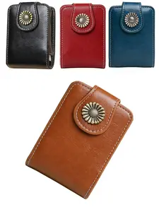 Vintage Mini Lipstick Wallet, Compact Mirror Card Holder, Cute Coin Purse for Everyday Carry, All Seasons Use, Plain Design