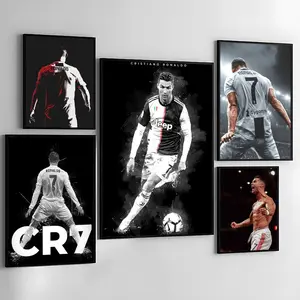 PIKPAKA Legendary Football Star Painting Calligraphy Modern home art decorative painting,high-definition printing,vibrant colors,waterproof,suitable for living rooms and hallways A perfect gift for holiday parties