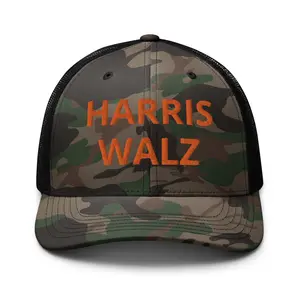 Harris Walz Midwest Princess Camo Trucker Hat