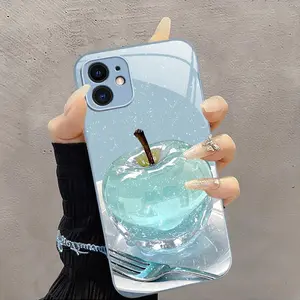 Dreamy Crystal Apple iPhone Case Sparkling Aesthetic Protective Cover, Compatible with iPhone【iPhone 11】666