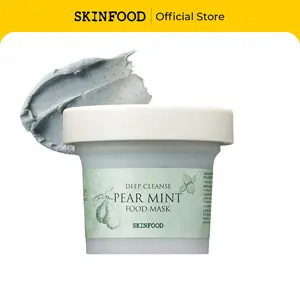 [SKINFOOD Official] Pearmint Food Mask | Korean Skincare Wash-Off Mask for Skin Detox & Recoverty, 4.23 fl.oz. (120g)