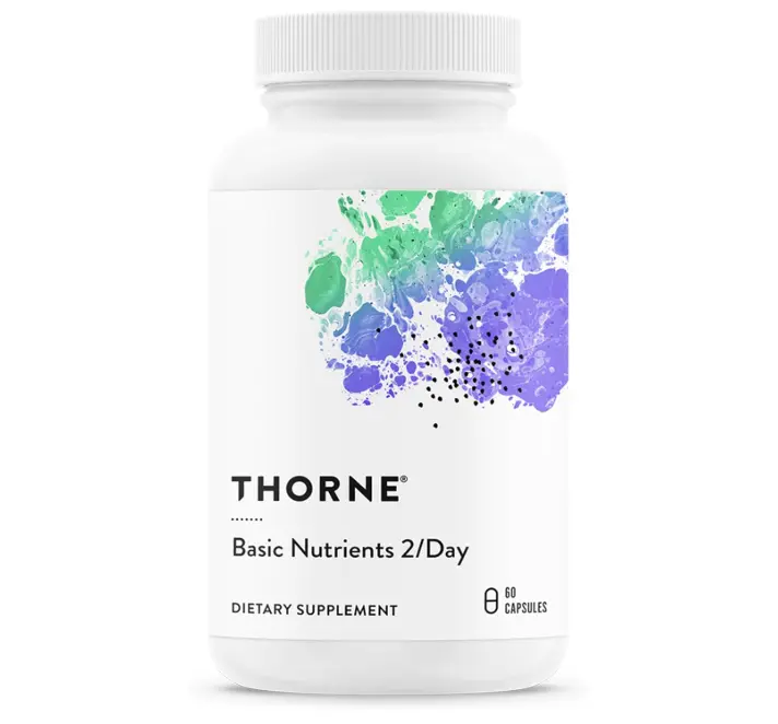 THORNE Basic Nutrients 2/Day, Vitamin & Mineral Formula, 60 Capsules