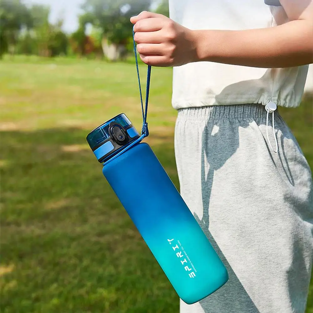 1 Piece Ombre Pattern Water Bottle Portable Drinking Bottle with Lanyard Large Capacity Water Bottle for Outdoor Sports School Camping 1 Piece Ombre Pattern Water Bottle Portable Drinking Bottle with Lanyard Large Capacity Water Bottle for Outdoor Sports School Camping