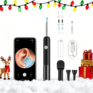 bebird Smart Visual Ear-Clean Rod, Ear Wax Removal Tool, Spade Ear Cleaner with Ear Camera, HD Ear Scope, Earwax Remover Picker Ear Pick with 6 LED Light, Ear Cleaning Kit for Earwax Cleaning