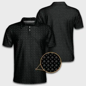 Funny Hidden Birdie Style Golf Polo Print Shirt Menswear