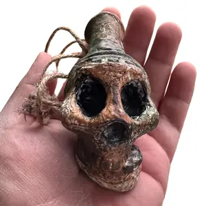 aztec death whistle native - Handcrafted Statues & Figurines with Aztec Sound