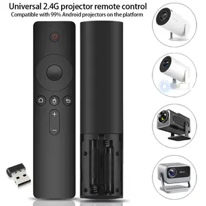 2.4G Wireless Universal Projector Remote with Air Mouse, 6-Axis Gyro for Android Smart Projector, 360° No Block Control, Plug and Play Beyond IR Remote Projector Remote