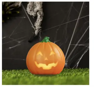Talking Animated Pumpkin Halloween Decor, Light Up, Change Face, Jack-O-Lantern for Halloween, Harvest Festival