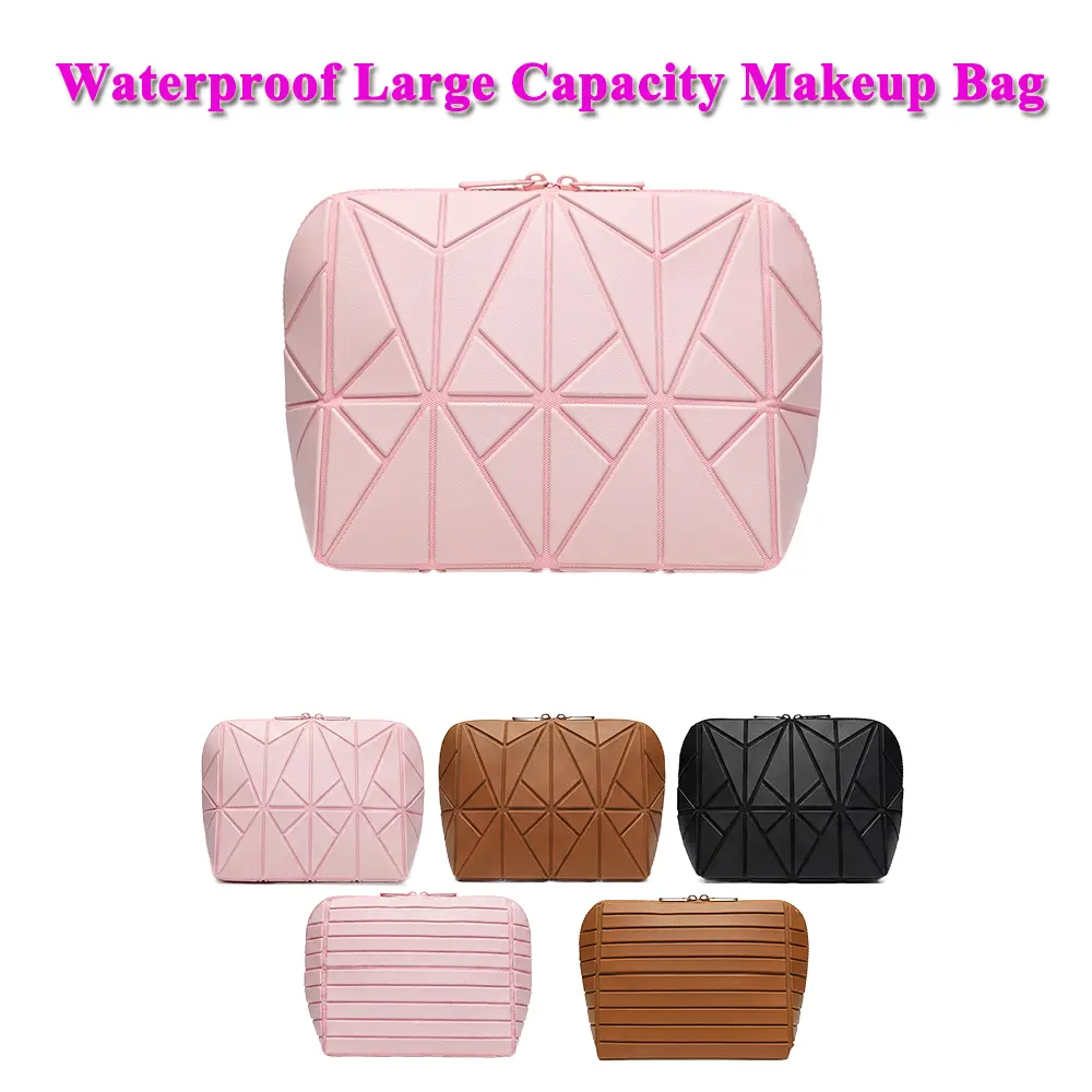 2026 New Geometric Waterproof Travel Makeup Bag ,Large Capacity Travel Toiletry Bag,Travel Organizer Bag,Cosmetic bag,Makeup organizer Bag,Travel Cosmetic Bags,Travel Essentials,Travel tips ,Travel hacks
