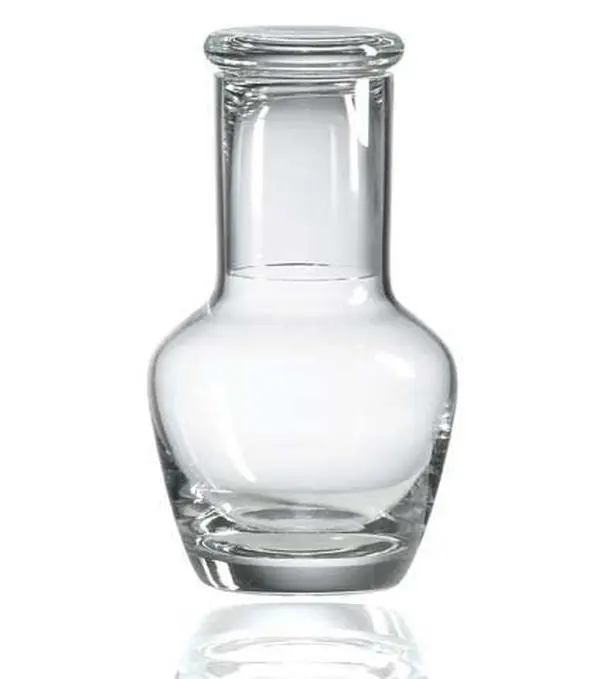 212 MAIN Waldorf Lead-Free Handmade EU Crystal Glass Water Carafe - 16Oz Kitchenware Glass Pot for Coffee & Tea, Brilliant Shine, Elegant Design, Ideal for Hotel Use, Glass Pot Coffee & Tea Carafes