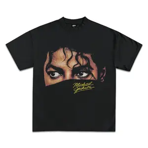 Michael Jackson Icon Graphic T-Shirt, Crewneck Cotton Made In USA.