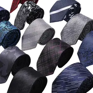 Luxury Skinny 6CM Mens Necktie Ties For Man Striped Plaid Floral Solid Jacquard Ascot Business Party Neck Tie Accssories
