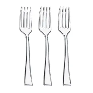 Clear Mini Plastic Disposable Tasting Forks