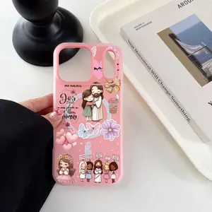 Dios Tiene Un Plan Floral Religious MagSafe 2-in-1 Jelly Phone Case, for iPhone Samsung Galaxy Case iPhone 17Pro Max Air 16 15Plus 14 13 12 11  S26 S25Ultra S24FE S23 S22 Shockproof Protective Cover  #GDCXEHYYS2 Smartphone Peach