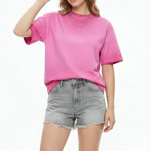 Yito Unisex Heavyweight Vintage Washed Tee, Soft Cotton Oversized Short Sleeve Everyday T-Shirt