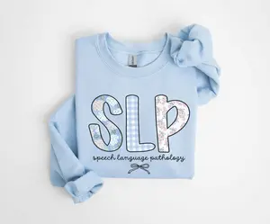 Speech Language Pathology T-Shirt OR Sweatshirt • SLP Coquette Preppy Sweater • Speech Language Pathologist Gifts • Speech Therapy Therapist Crewneck