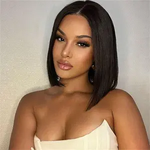 Wiggins Hair Straight Ready And Go Glueless Wig 5x7 Bob Wig Human Hair Glueless Wigs Ready To Wear Beginners Glueless Wig