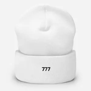 Angel Number 777 Beanie | Luck, Wisdom & Divine Guidance