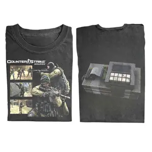 The Vintage Counter Strike Source Comfort Color Shirt, Vintage Y2K Streetwear Shirt, Horror Video Game Shirt, Gift for Men, Gift for Women, Crew Neck T-shirt, Trending T-shirt