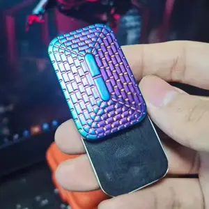 Edc Metal Fidget Magnetic Push Card, Mechanical Slider Pushing Plate, Sensory Toy for Stress Relief, Creative Adult Toy, Stress Relief Gadgets