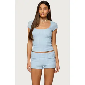 Edikted Women's Iyara Textured Knit Top
