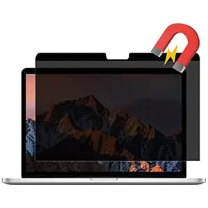 The magnetic 360-degree privacy screen filter for MacBook Air 13.6/13 inches (2022-2025 models, with M2/M3/M4 processors) is quick and easy to install, compatible with A2681, A3113, A3240, and laptop privacy screen protectors