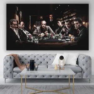 Legendary Gangsters Print | Famous Movie Characters Art | Vintage Hollywood Decor | Crime Cinema Gift No frame