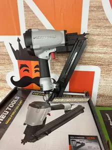 PneuTools MC150 Nail Gun for Joist Hangers and Metal Connectors with 30-Unit Capacity and 1 1/2" Long Fixation