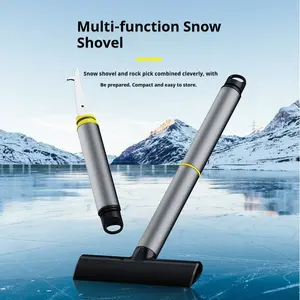 Multifunctional Snow Shovel, Windshield Ice Scraper, Snow Removal Tool, Hook Stone Remover, Winter Car Accessory