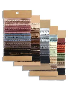 20-Pack Boho Woven Hair Elastics, Stylish Stretch Hair Ties for Women & Girls, Daily & Festival Hair Accessories