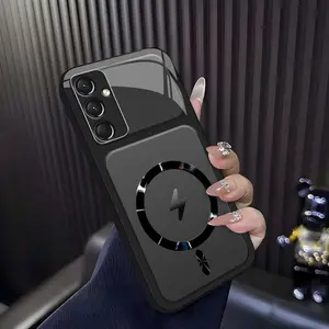 Lightning Bolt Design Gloss MagSafe Compatible Shockproof Protective Cover with Precision Magnet Ring for [Galaxy A54] 952