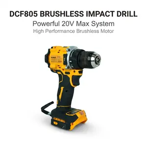 DEWALT DCF805 20V Brushless Cordless Drill With Battery And Charger， Cordless Pink Drill Tool Kit