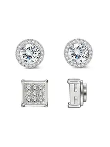 4pcs New Stainless Steel Magnetic Ear Clips Set, Strong Magnetism, Lightweight, Easy Maintenance, Secured Hold, Durable Long-Lasting, No Discomfort, Resistant to Oxidation and Color Fading