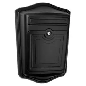 Architectural Mailboxes  Maison Locking Wall Mount Mailbox Black