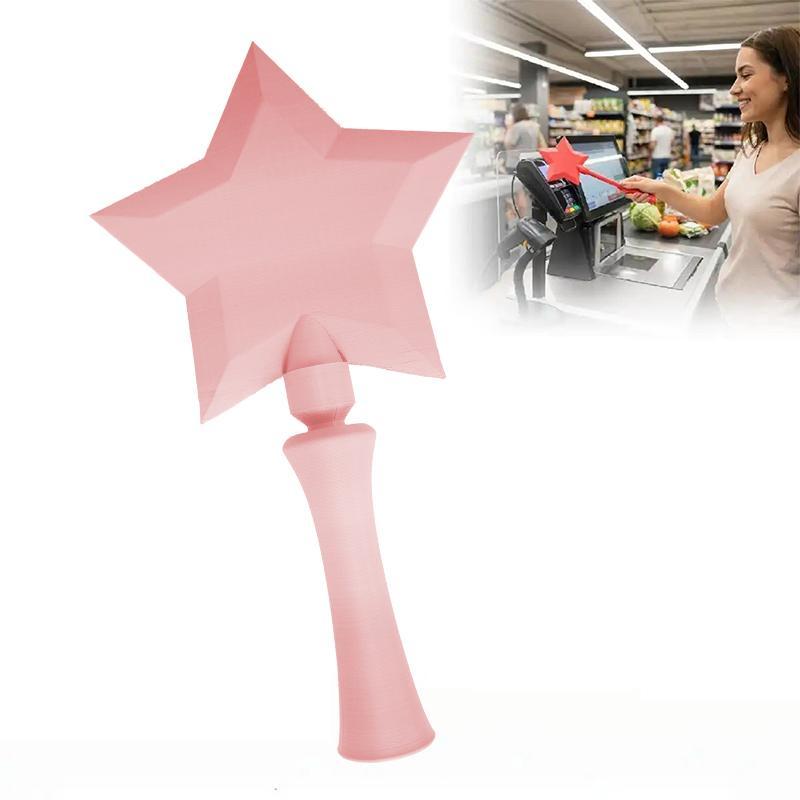 3D Printed Star Tap to Pay Magic Wand, Multi-Color Contactless Payment Holder, Creative Contactless Payment Gadget, Portable Touchless Payment Accessory, Fun Magic Wand for Contactless Transactions