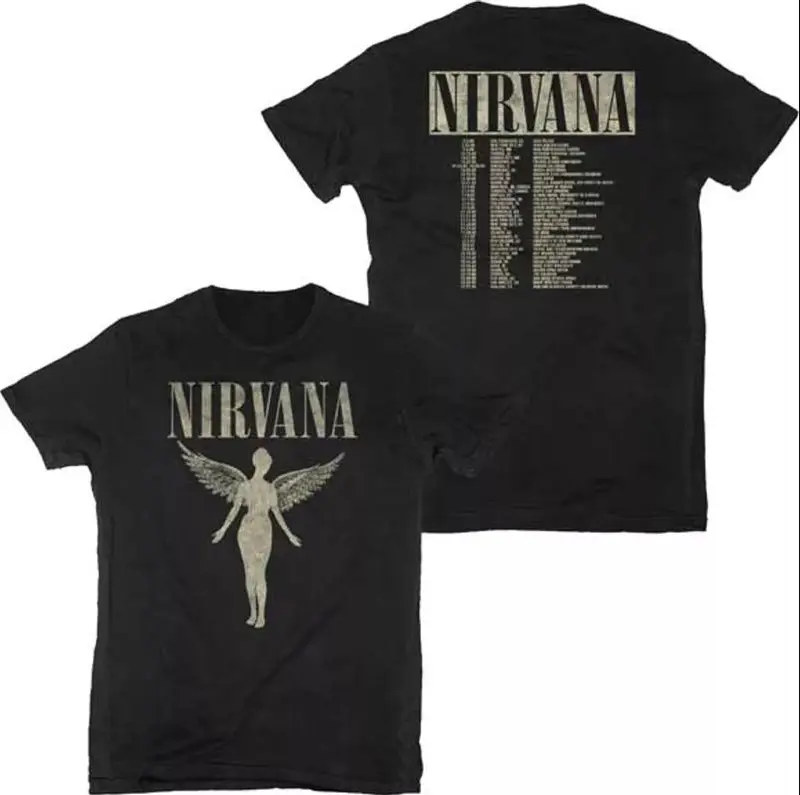 Nirvana 1993 In Utero 2-Sided Tour T-Shirt, Nirvana T-Shirt