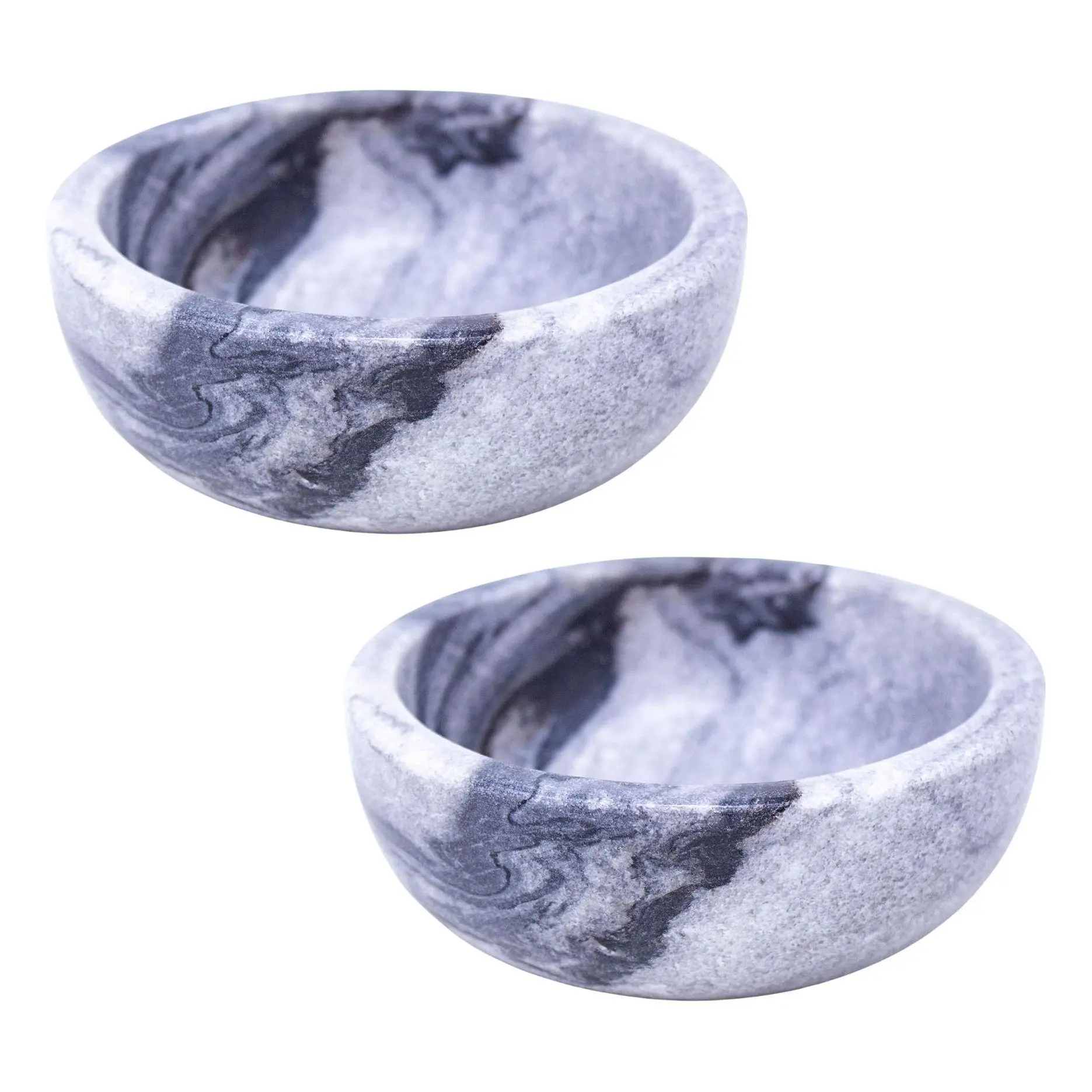 Global Crafts Handmade Marble Pinch Bowls, Setof 2 Global Crafts Handmade Marble Pinch Bowls, Setof 2