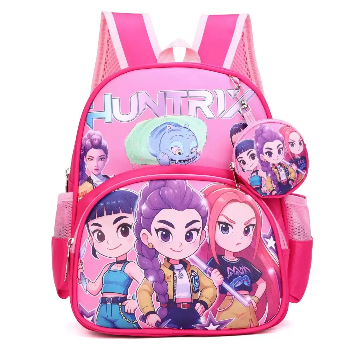 New K-Pop Devil Hunter Backpack (with coin purse) - Back-to-school essential, breathableand lightweight, perfect for school and travel