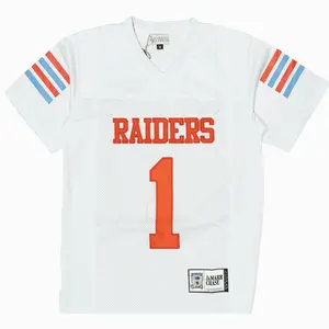 JA MARR CHASE RAIDERS HIGH SCHOOL FOOTBALL  AOP MESH JERSEY (WHITE) 96B