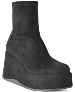 Wild Pair Earlee Platform Wedge Zip Booties