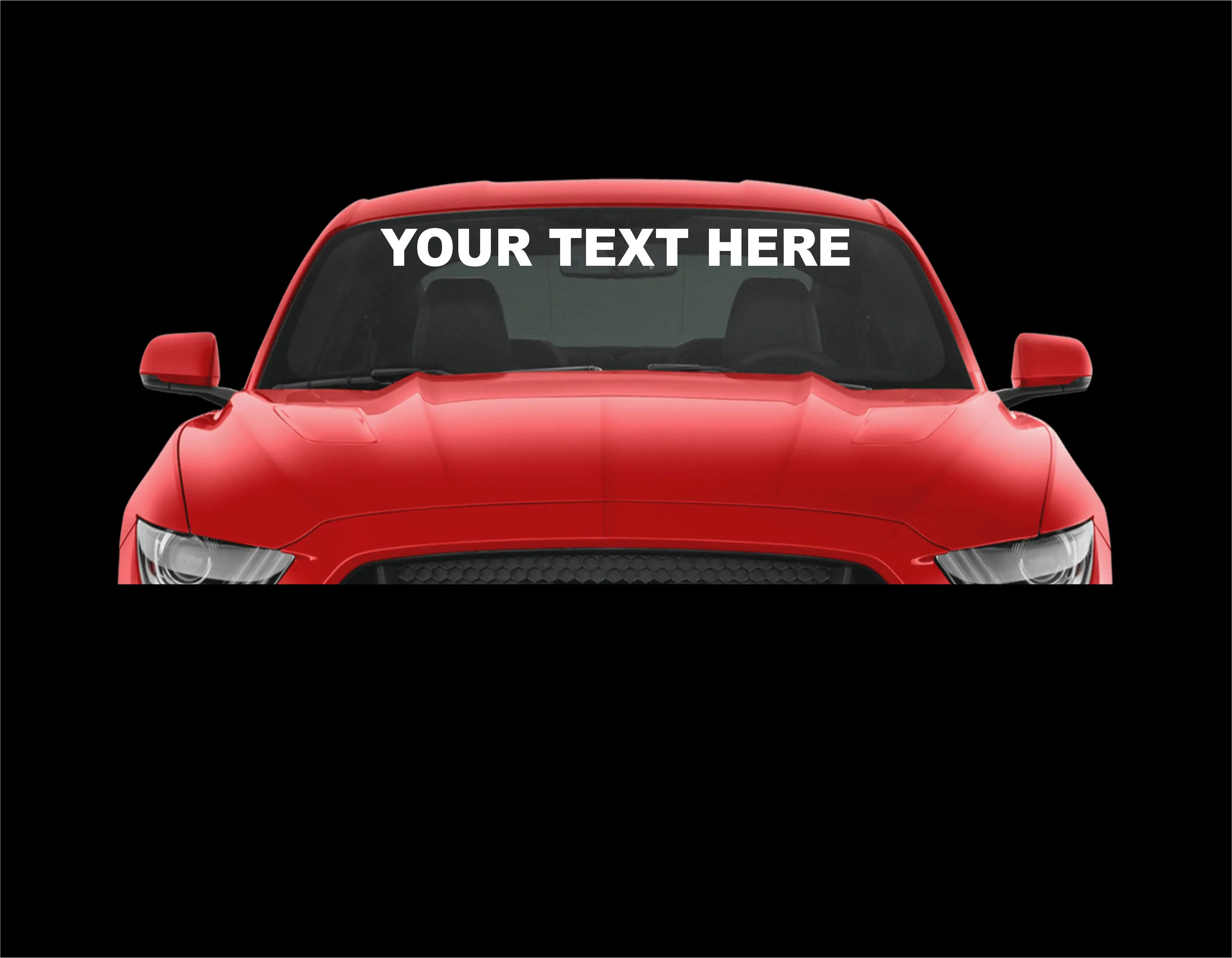 Custom Windshield Banner Decal, Texto Personalizado para Parabrisas (Vinil Car Sticker)